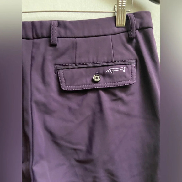 Louis Castel golf purple straight leg pants Sz 33 - Picture 5 of 10